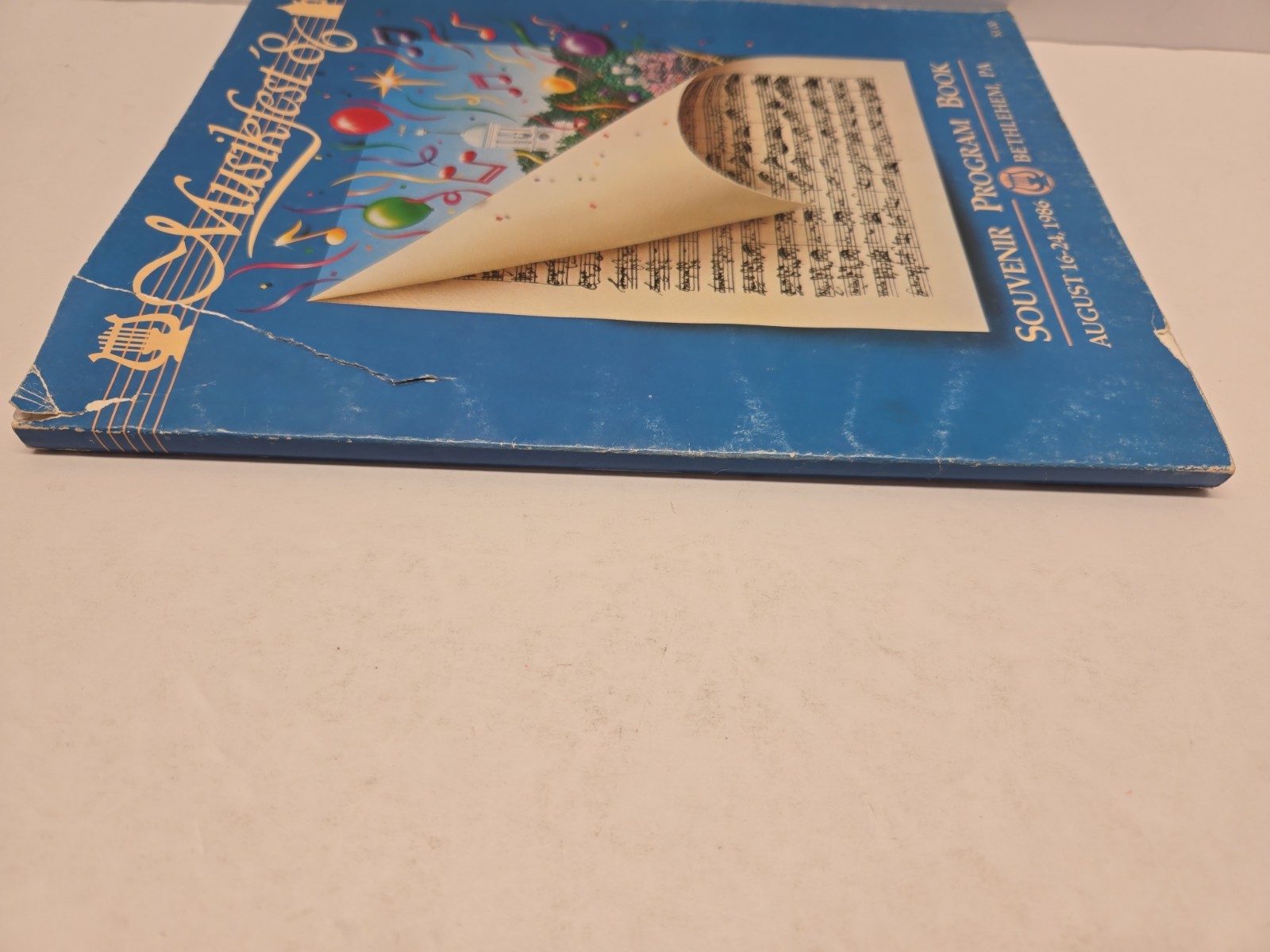 1986 Musikfest Souvenir Program Bethlehem PA Music Festival Book Third Annual Vi