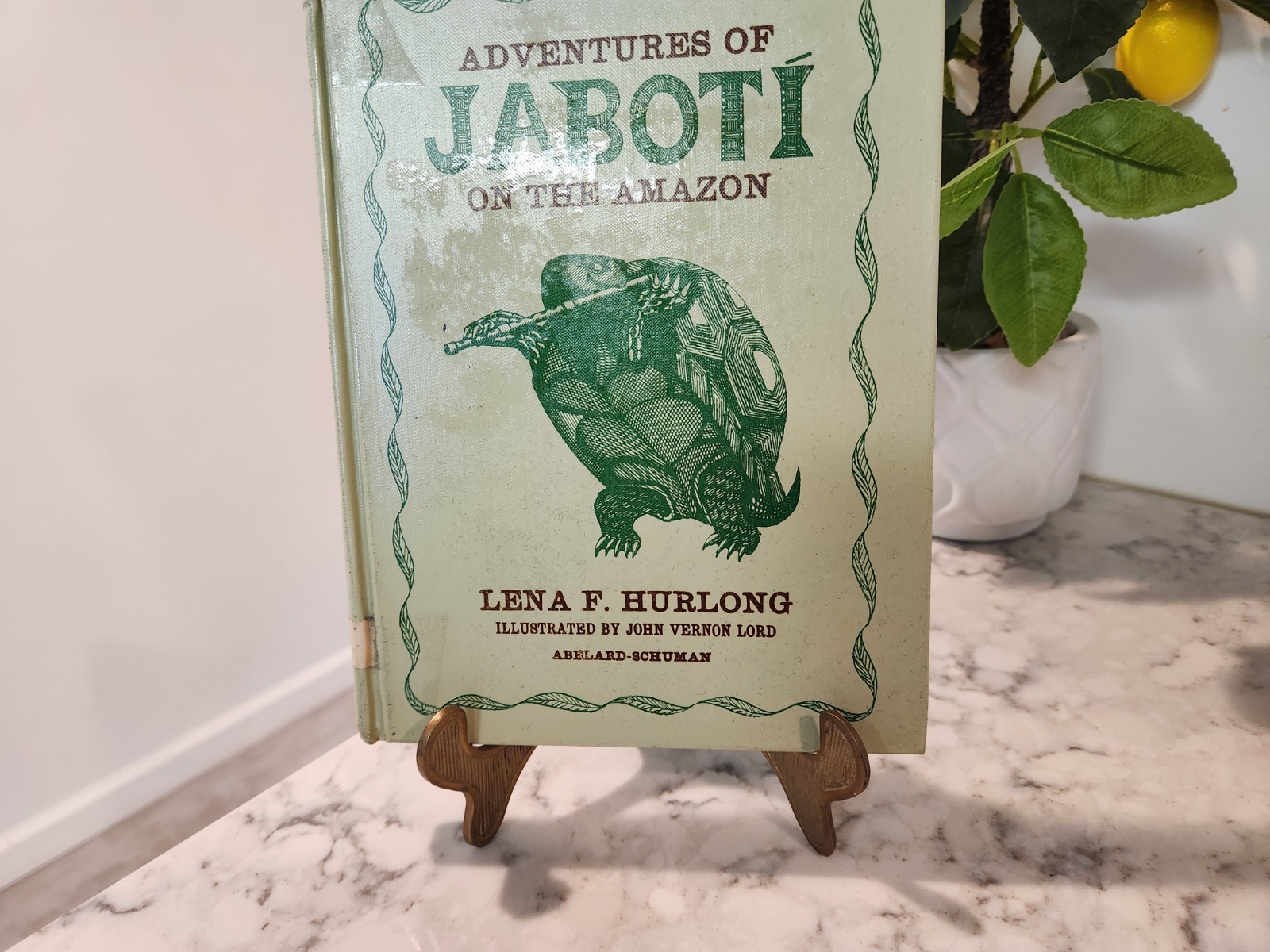 Adventures Of Jaboti On The Amazon By Lena Hurlong HC Rare! Good Illustrations!