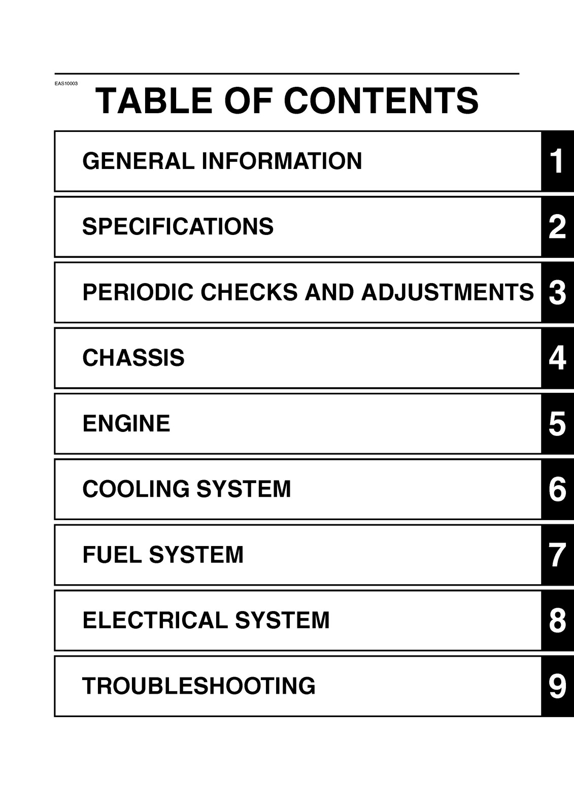 YAMAHA MT-09 Tracer Motorcycle Service Manual 2015 – BOUND – COVERS – FOLDOUTS