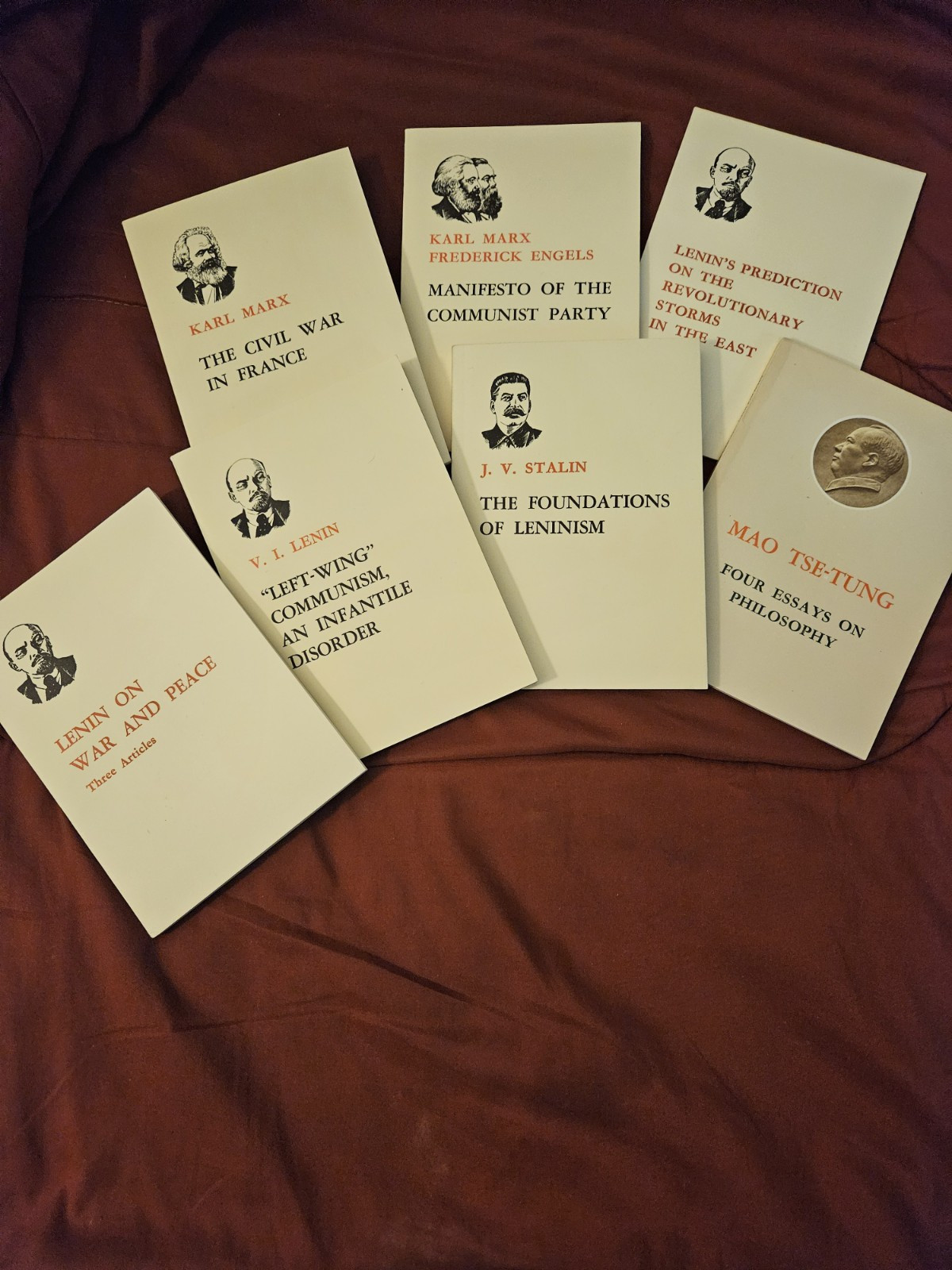 Seven “Communist Classics” by Marx, Engles, Lenin, Stalin, Mao. Only $9.88/book.