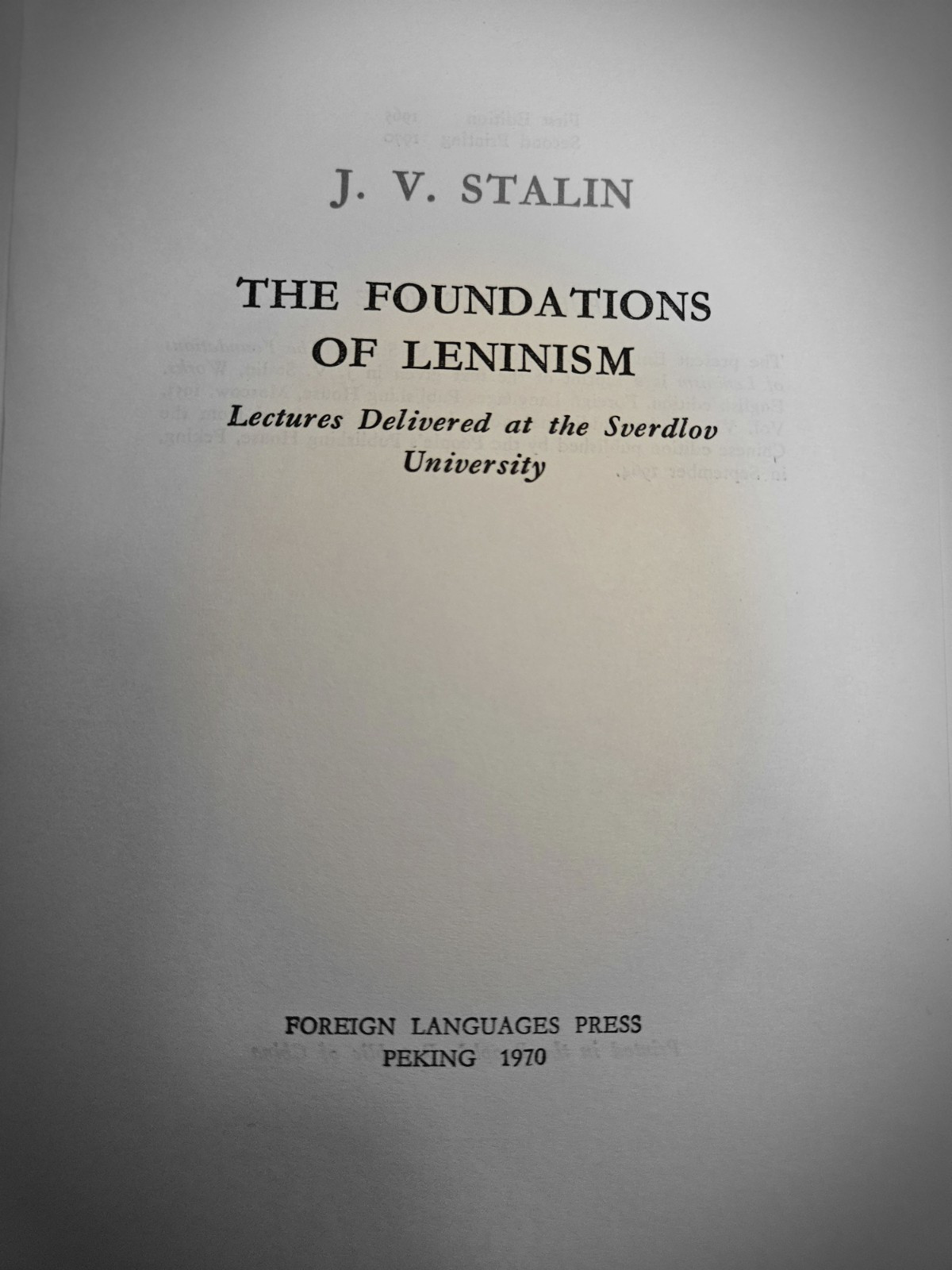 Seven “Communist Classics” by Marx, Engles, Lenin, Stalin, Mao. Only $9.88/book.