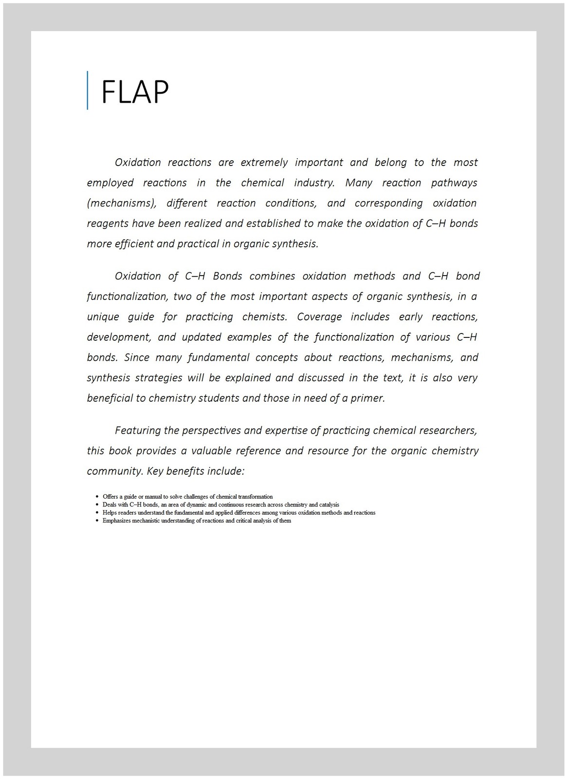 Oxidation of C-H Bonds, Hardcover by Lu, Wenjun; Zhou, Lihong, Like New Used,…