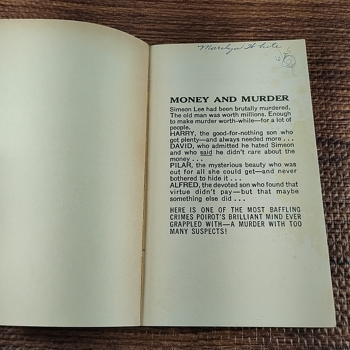 Agatha Christie ~ A Holiday For Murder 1962 Vintage Paperback Book Bantam