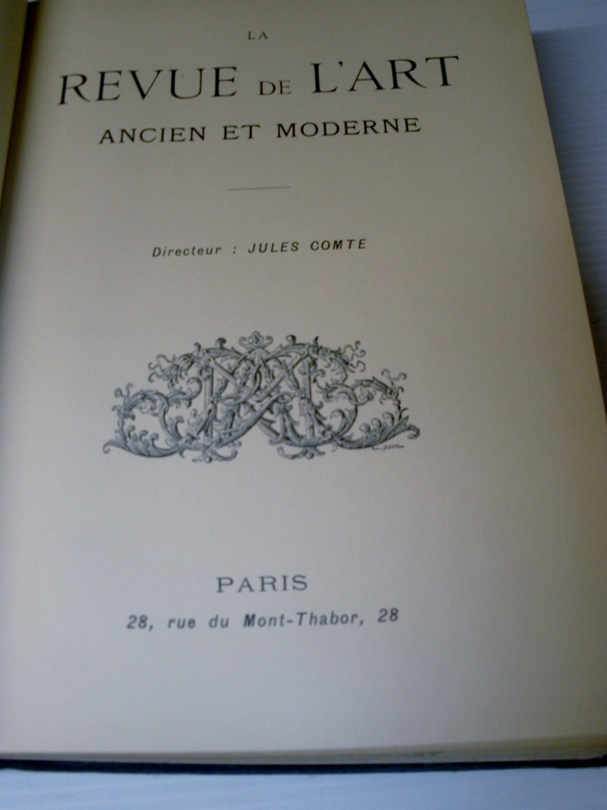 1905 LA REVUE DE L’ART ANCIEN ET MODERNE bound 480 pages Jules Comte