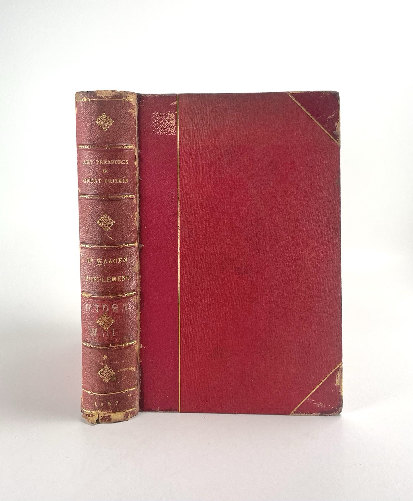 Antique 1857 Galleries And Cabinets Of Art In Great Britain Book Hardcoverbound