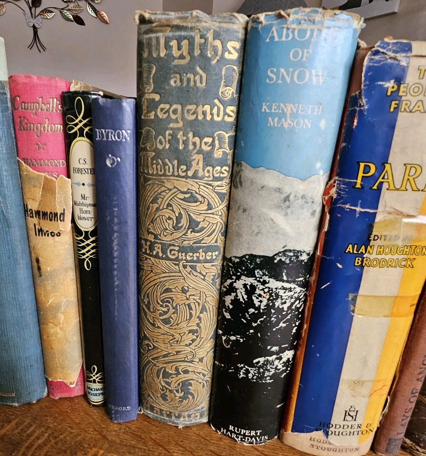 Collection of Old ANTIQUE VINTAGE Books for Decoration 50cm shelf space WB22LOT3