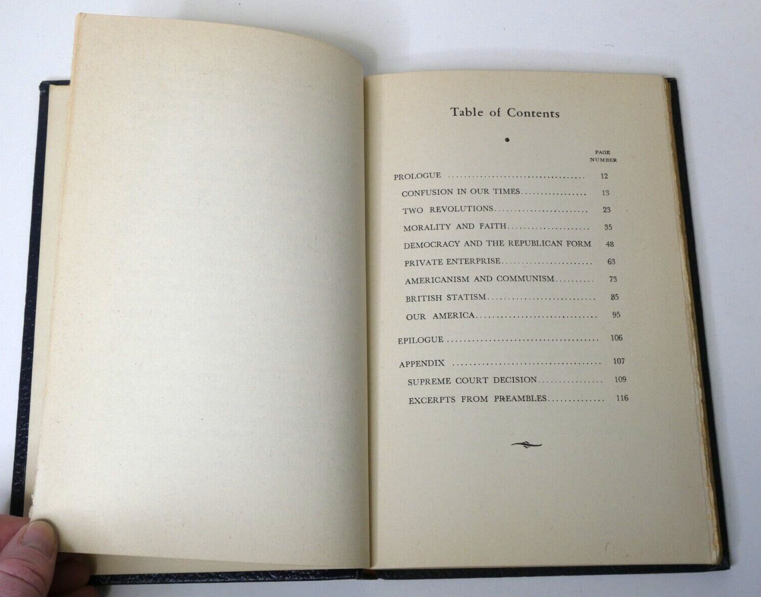 The Key to Peace by Clarence Manion (1951, HC) VTG Heritage Foundation Book