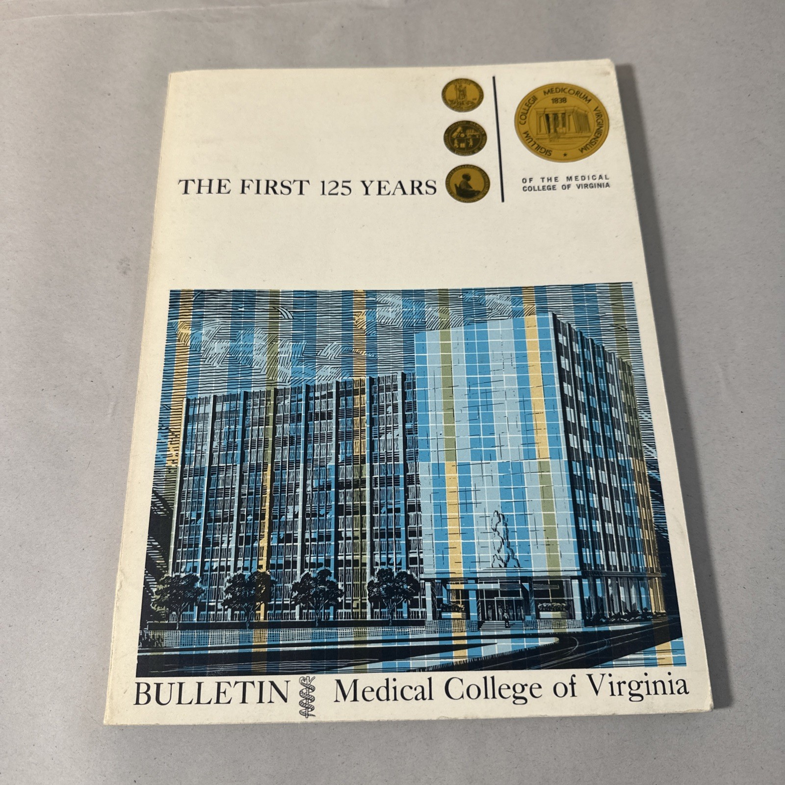 Medical College of Virginia First 125 Years History Book Bulletin Richmond