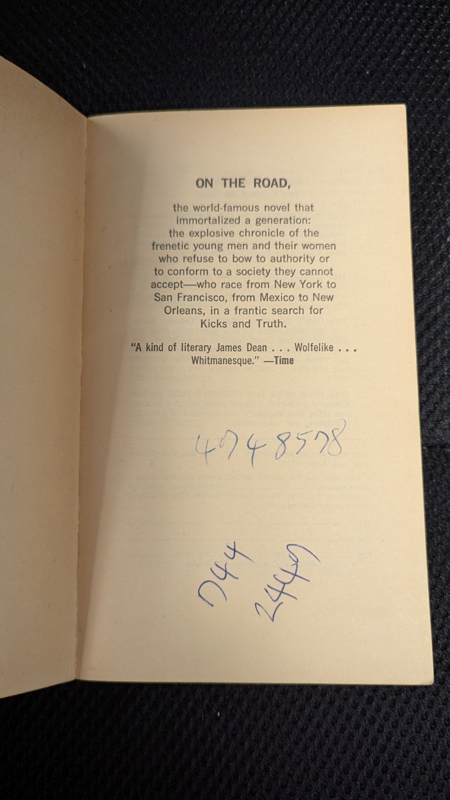 On the Road Jack Kerouac 1957 17th printing by The Viking Press paperback