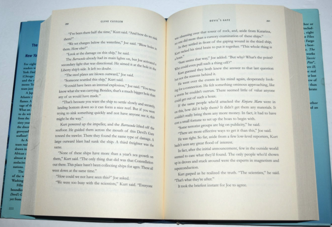 “DEVIL’S GATE,” Hard Cover Book, Clive Cussler, 475 Pages, Like-New (c) 2011