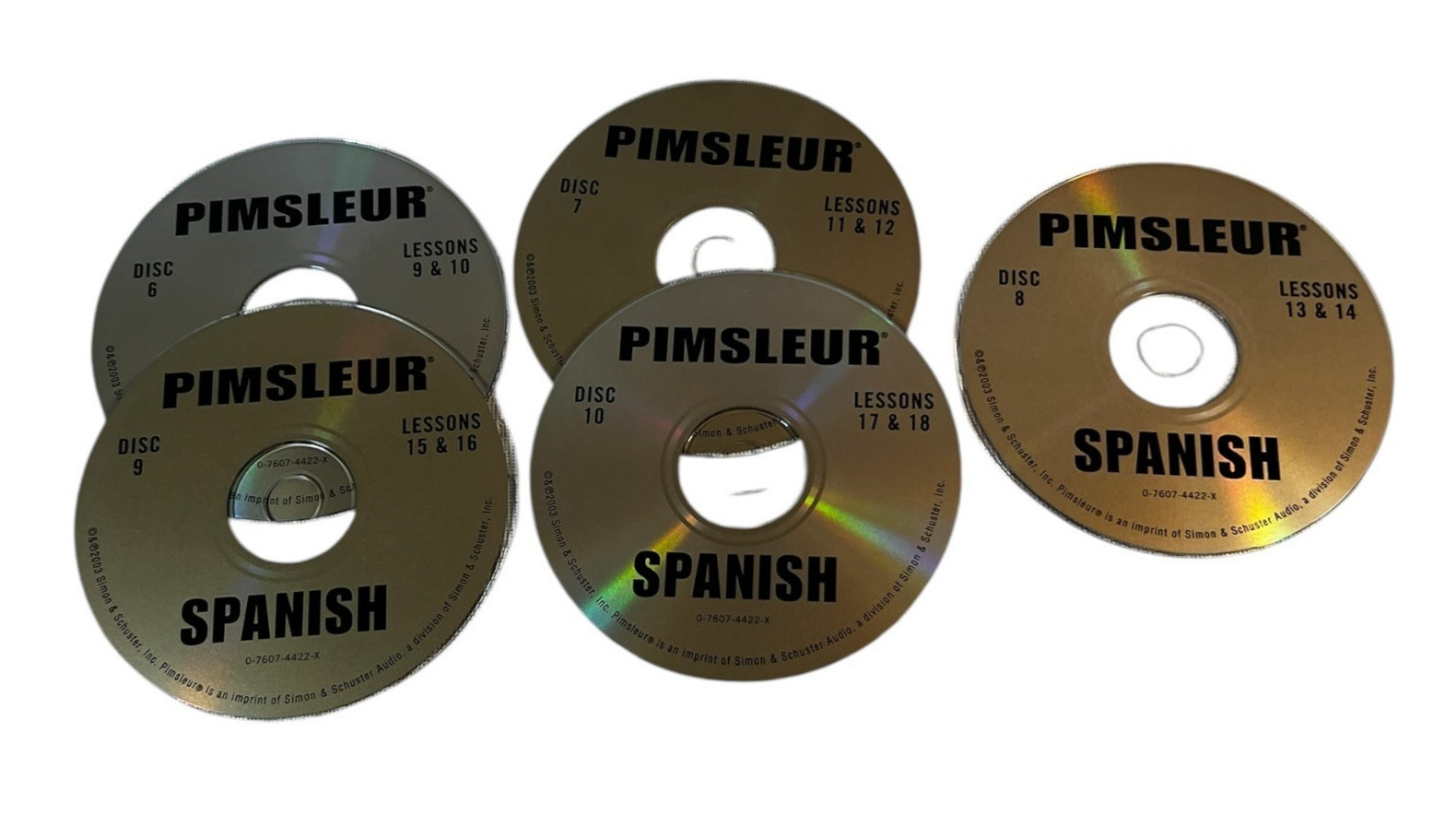 Pimsleur Spanish Audio CD Course Set Lessons 1-18 10 Discs Barnes & Noble