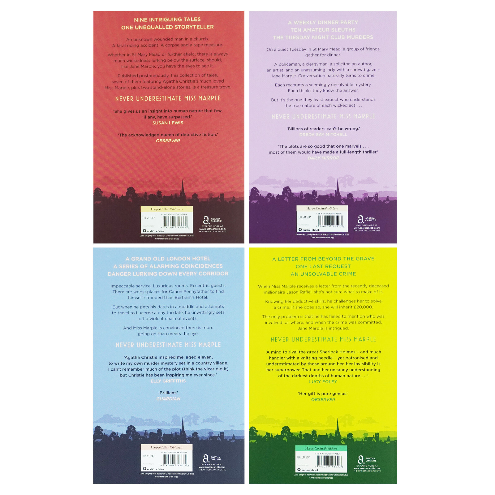 Miss Marple Collection 3 by Agatha Christie: 4 Books Set – Fiction – Paperback