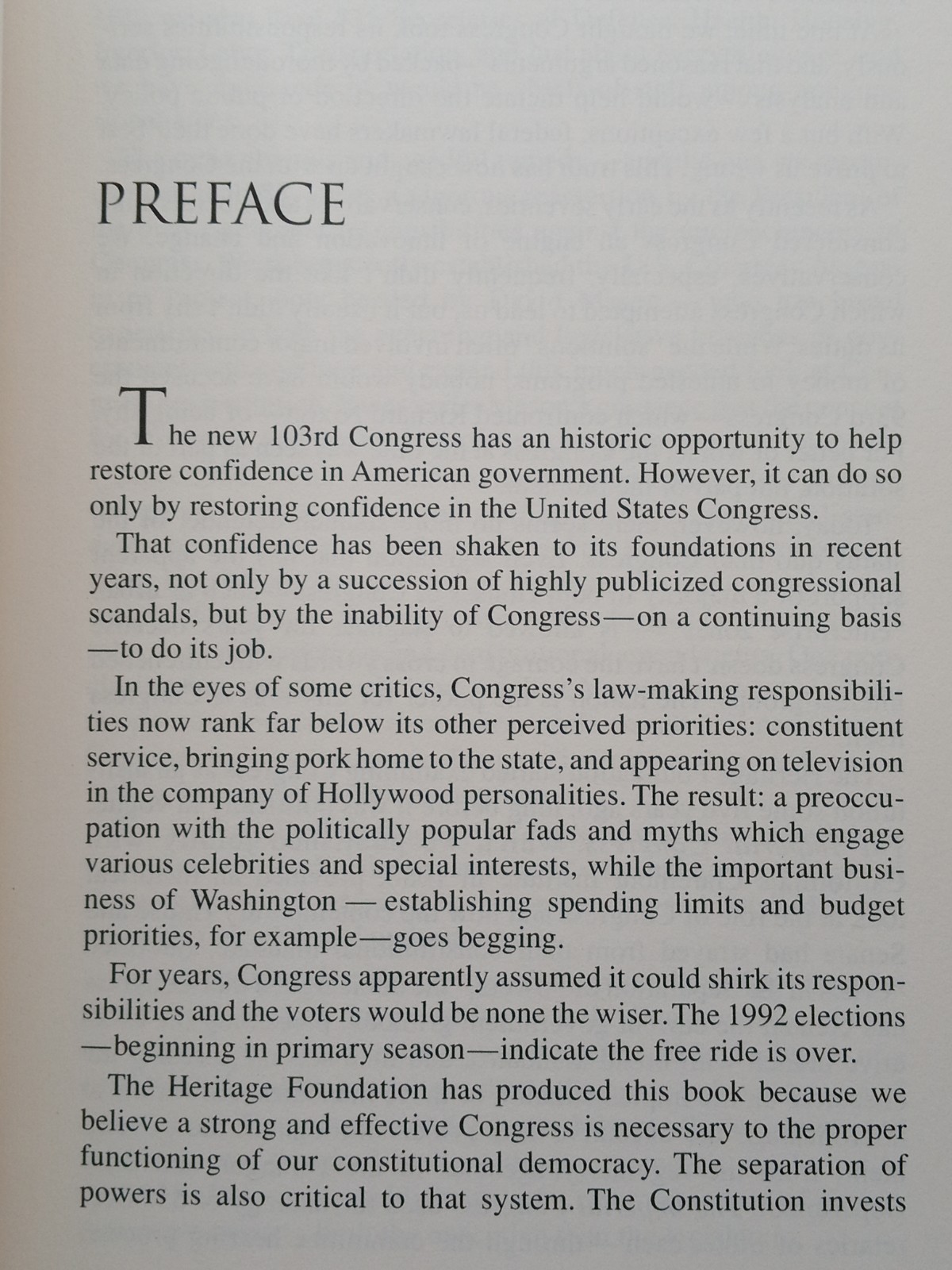 Signed The Ruling Class Eric Felten Heritage Foundation Congress Autographed