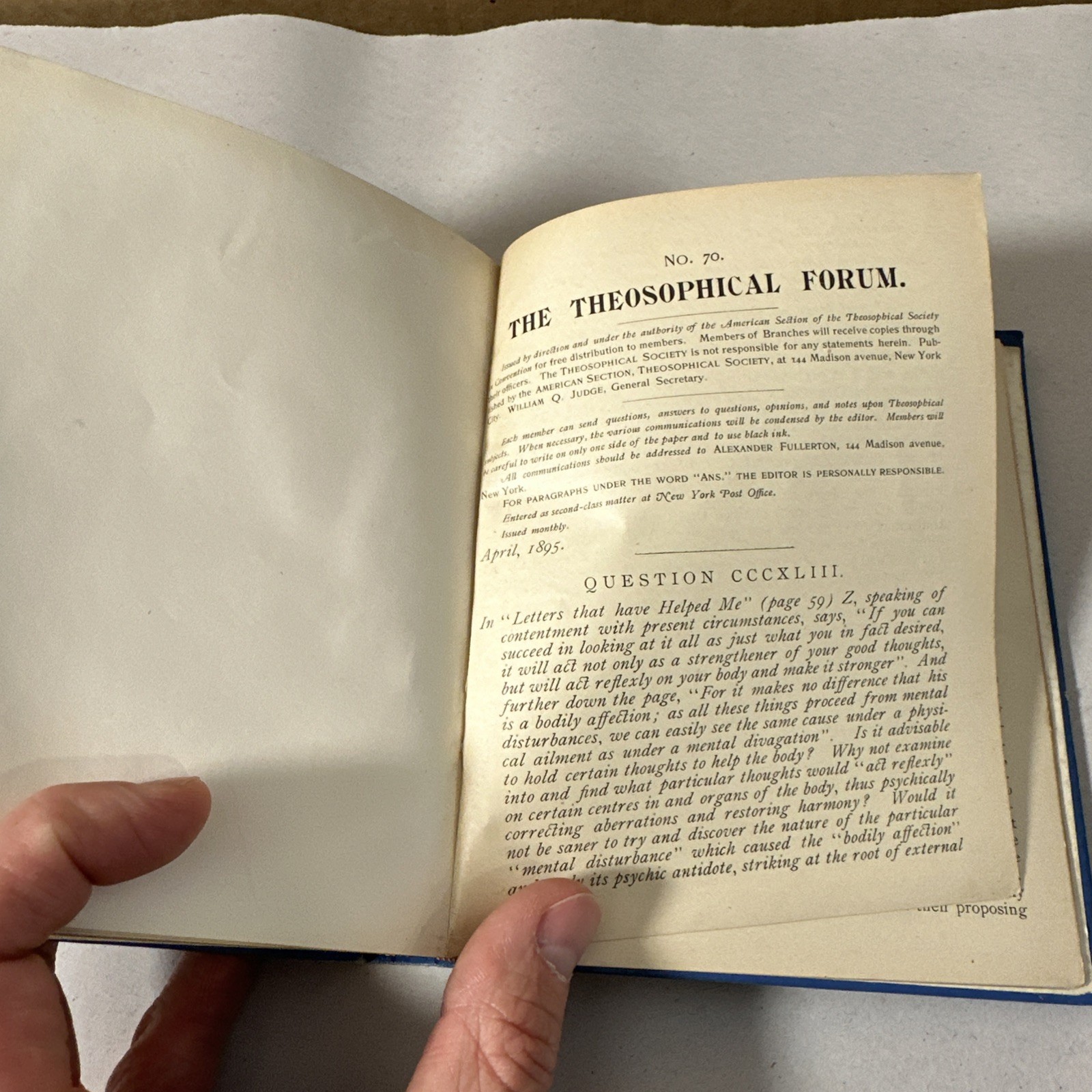 The Theosophical Forum William Q Judge 1889 First Edition 53 Issues Rare Occult