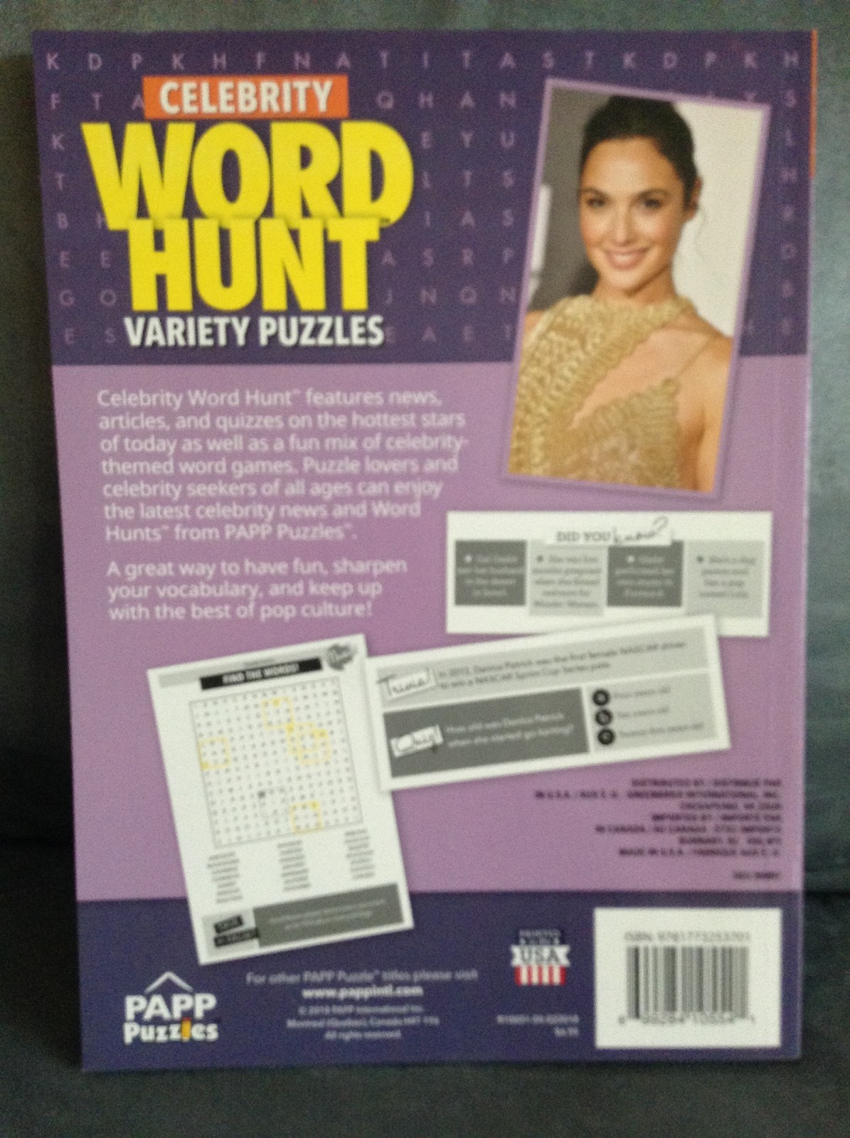 PAPP PUZZLES ISSUE 2 CELEBRITY WORD HUNT VARIETY PUZZLES 83 PAGES WITH SOLUTIONS