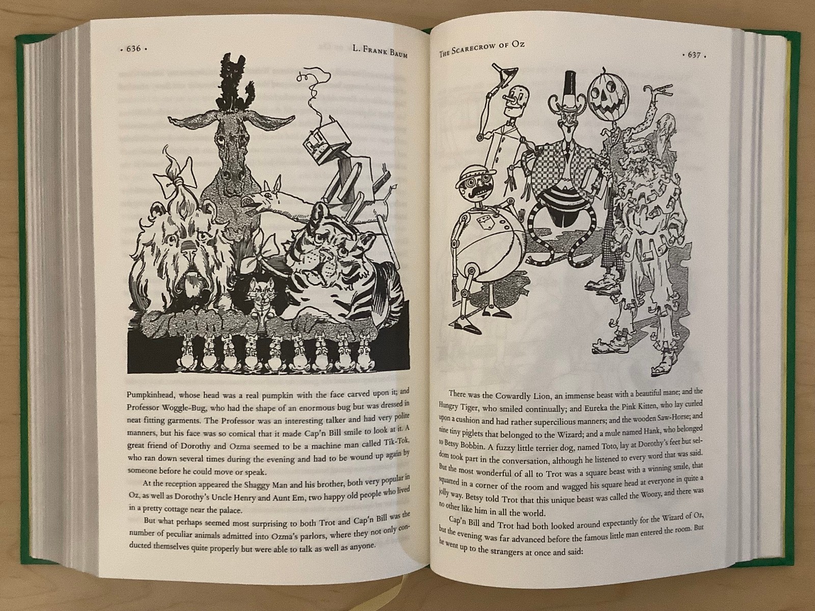 The Emerald City of Oz Novels 6-10 in one book by L. Frank Baum – leather illus.