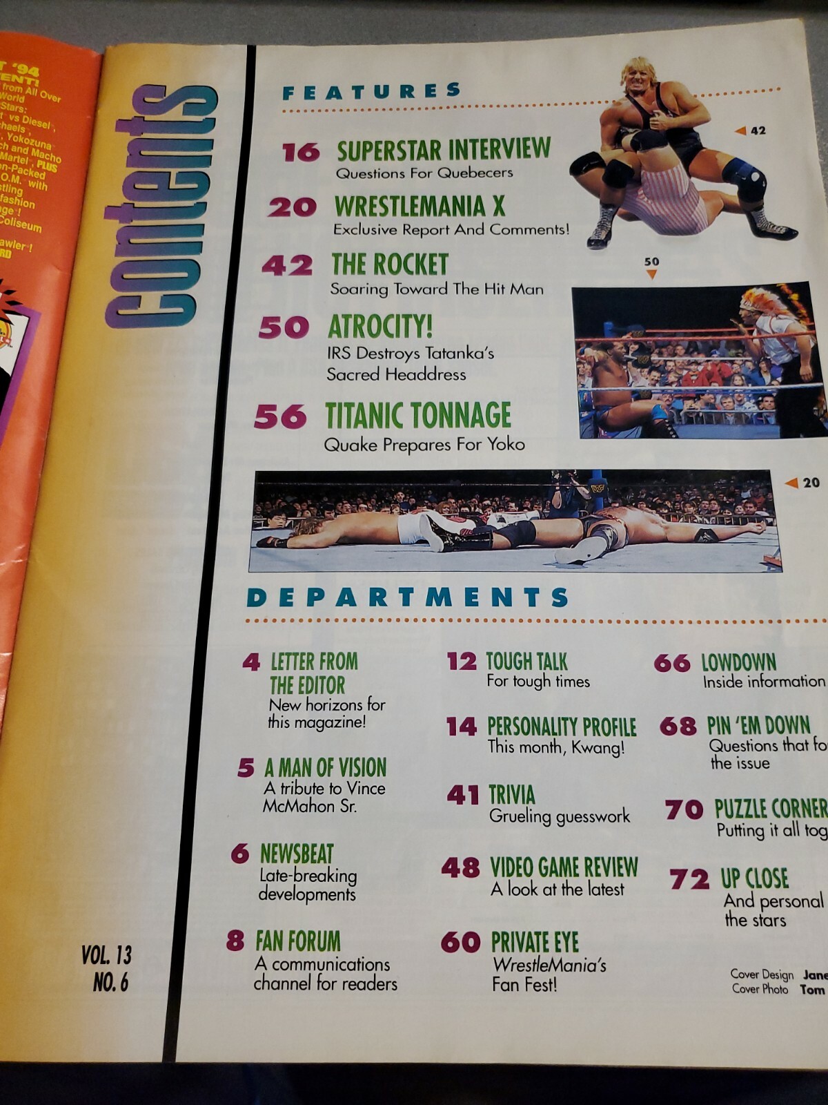 WWF World Wrestling Federation Magazine June 1994 Vol 13 Number 6 Does Not Apply