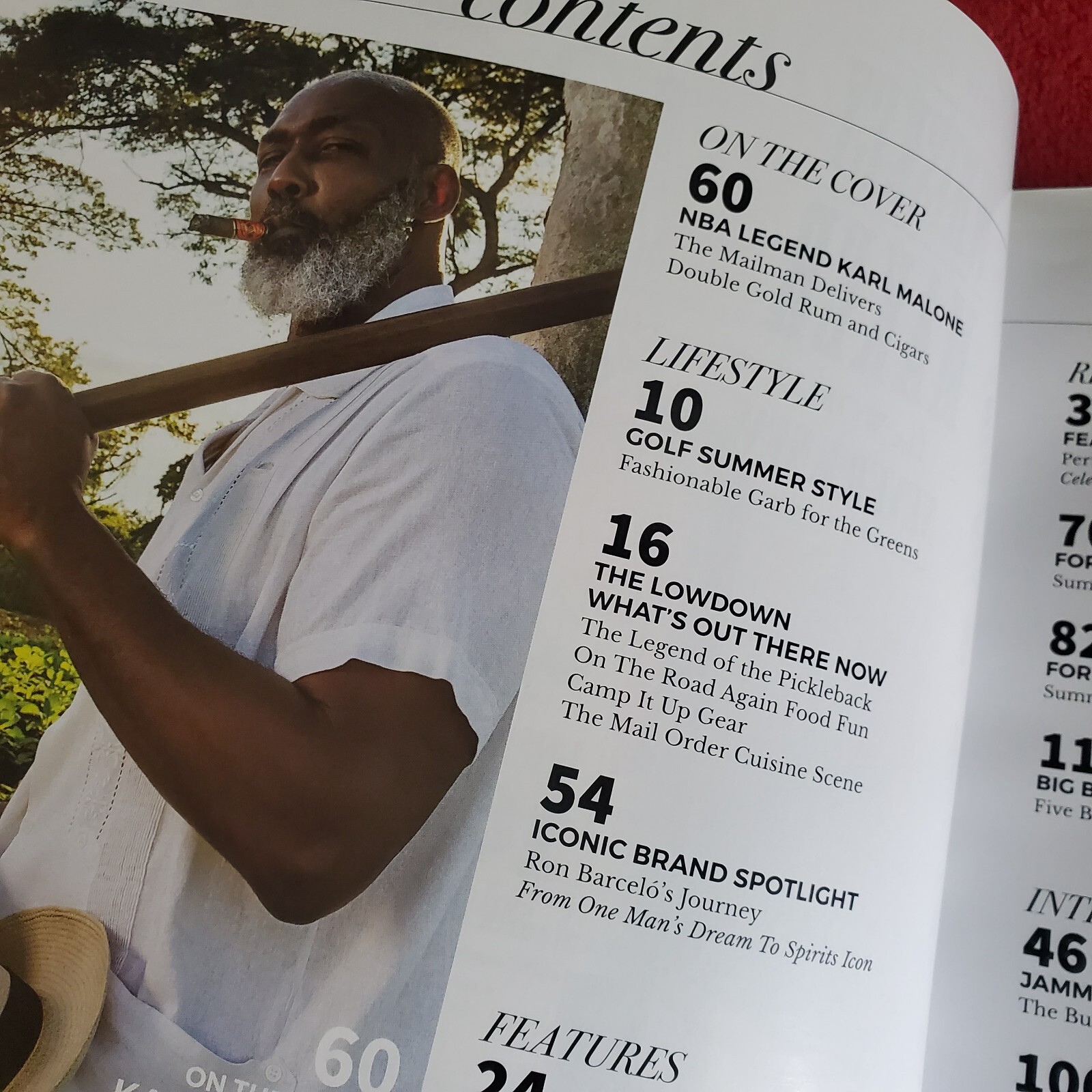 NBA Legend KARL MALONE cover CIGAR & SPIRITS 2020 Magazine~Gentleman’s Lifestyle