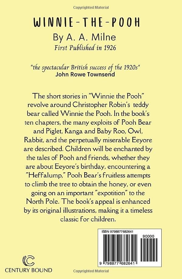 Winnie The Pooh: Original 1926 Illustrated First Edition