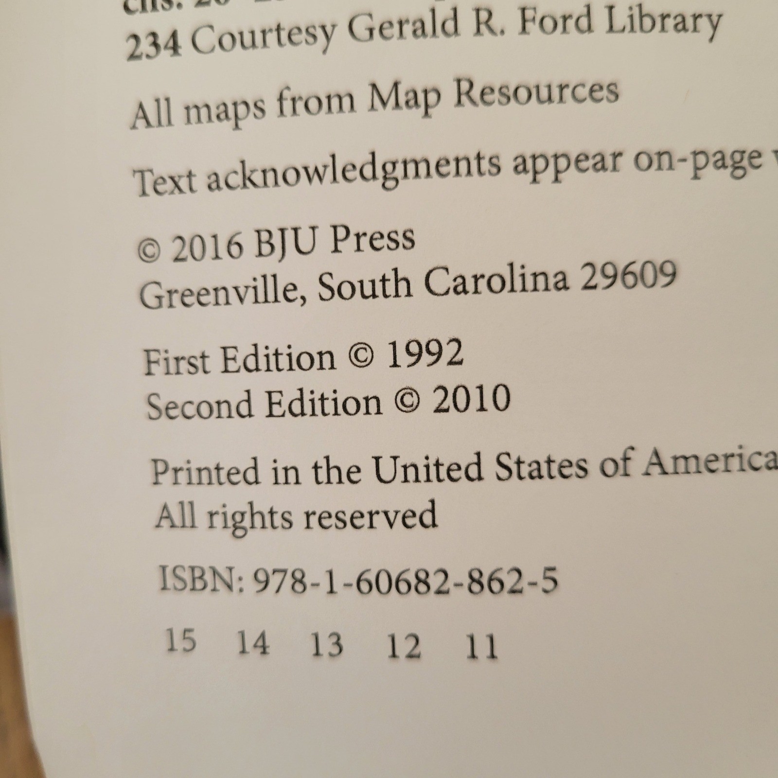 BJU Press The American Republic Student Activities Answer Key 4th Ed Homeschool
