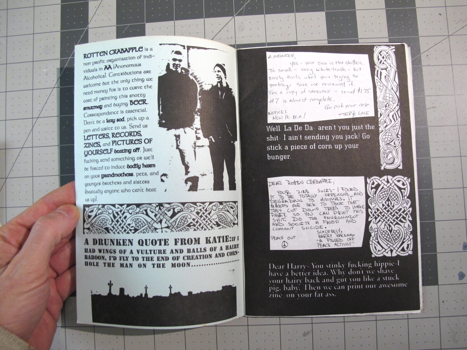 vtg 1990s Goth – Rotten Crabapple Zine #11 Catalogue shirts reviews +
