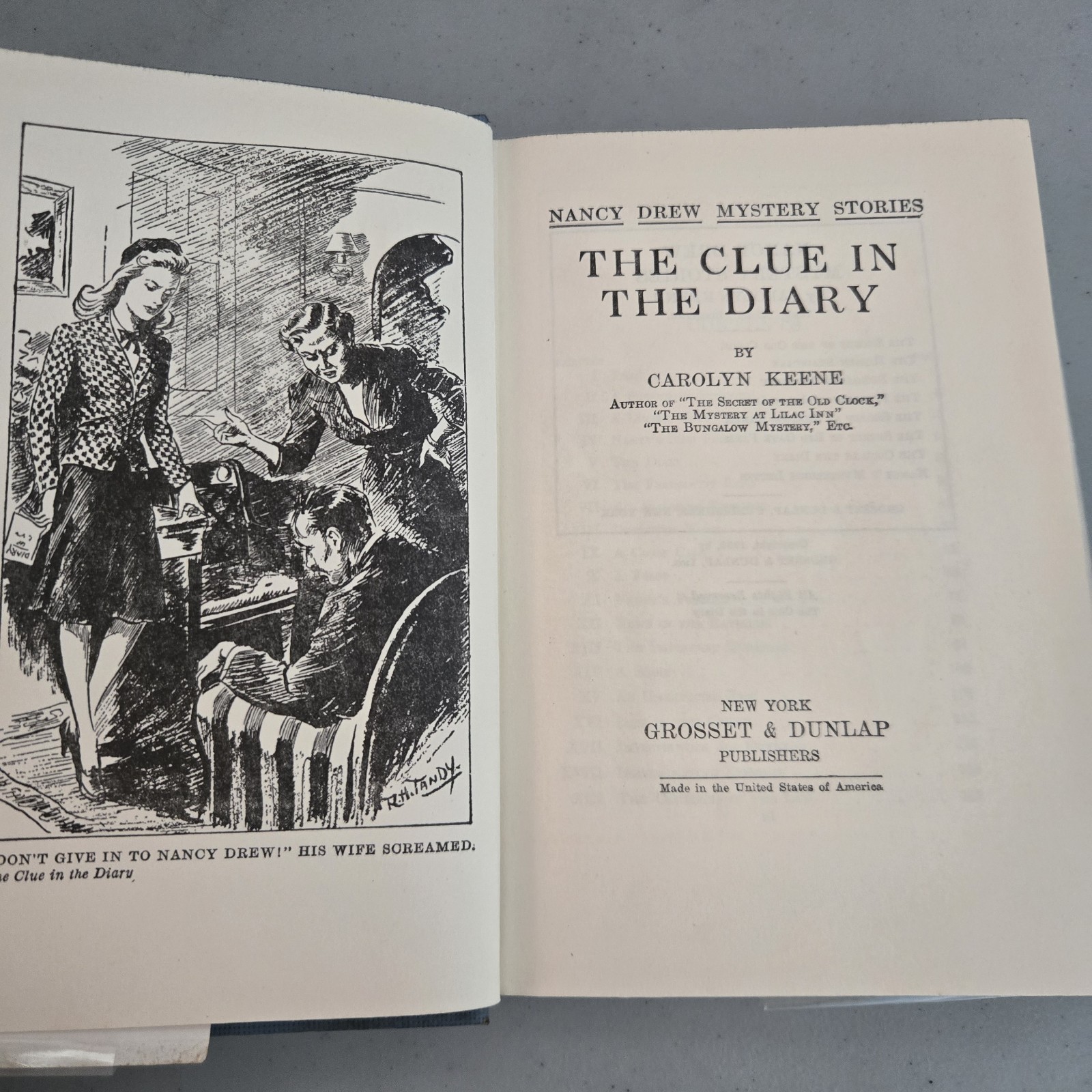 Nancy Drew #7 THE CLUE IN THE DIARY by Carolyn Keene 1932 HCDJ