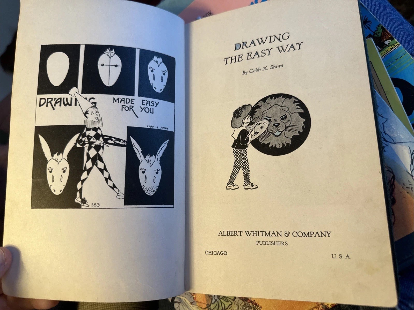 VTG HC Drawing the Easy Way by Cobb X. Shinn, 1927 Third Printing