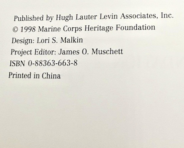 The Marines USMC History Book 1998 Marine Corps Heritage Foundation HC