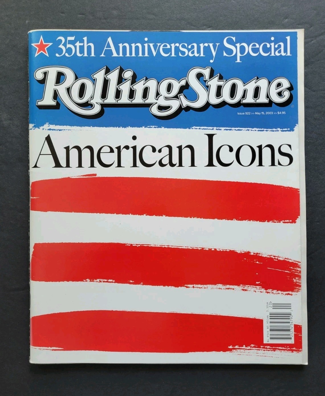 Rolling Stone Magazine Issue 922 May 15 2003 American Icons NEWSTAND COPY