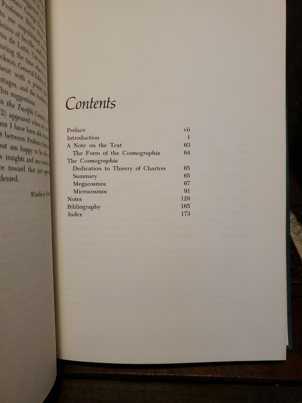Cosmographia Of Bernardus Silvestris trans Wetherbee Poetry Philosophy theology