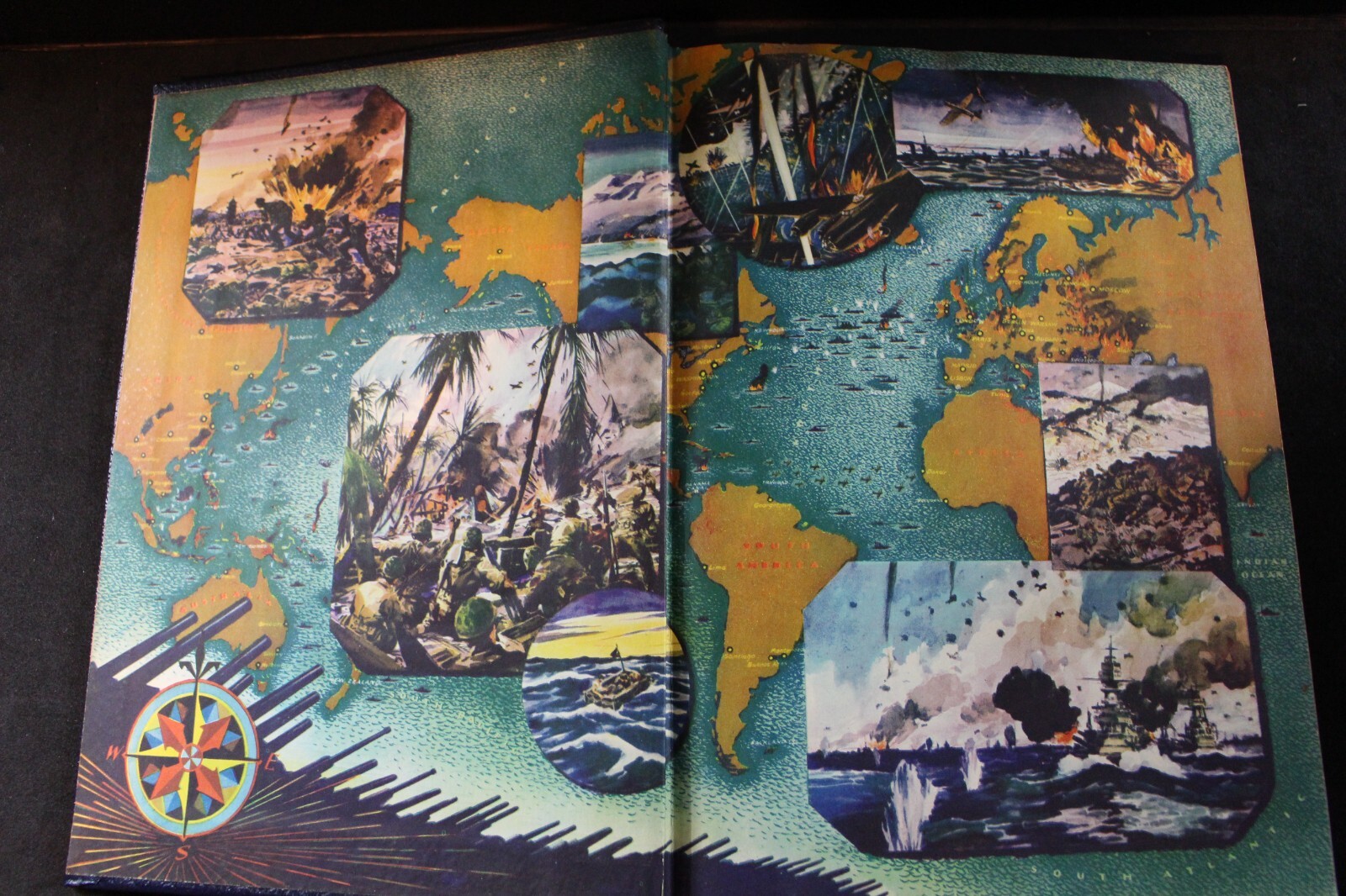 Vintage Book – Pictorial History of Second World War Volume 5 – 1946 400 pages