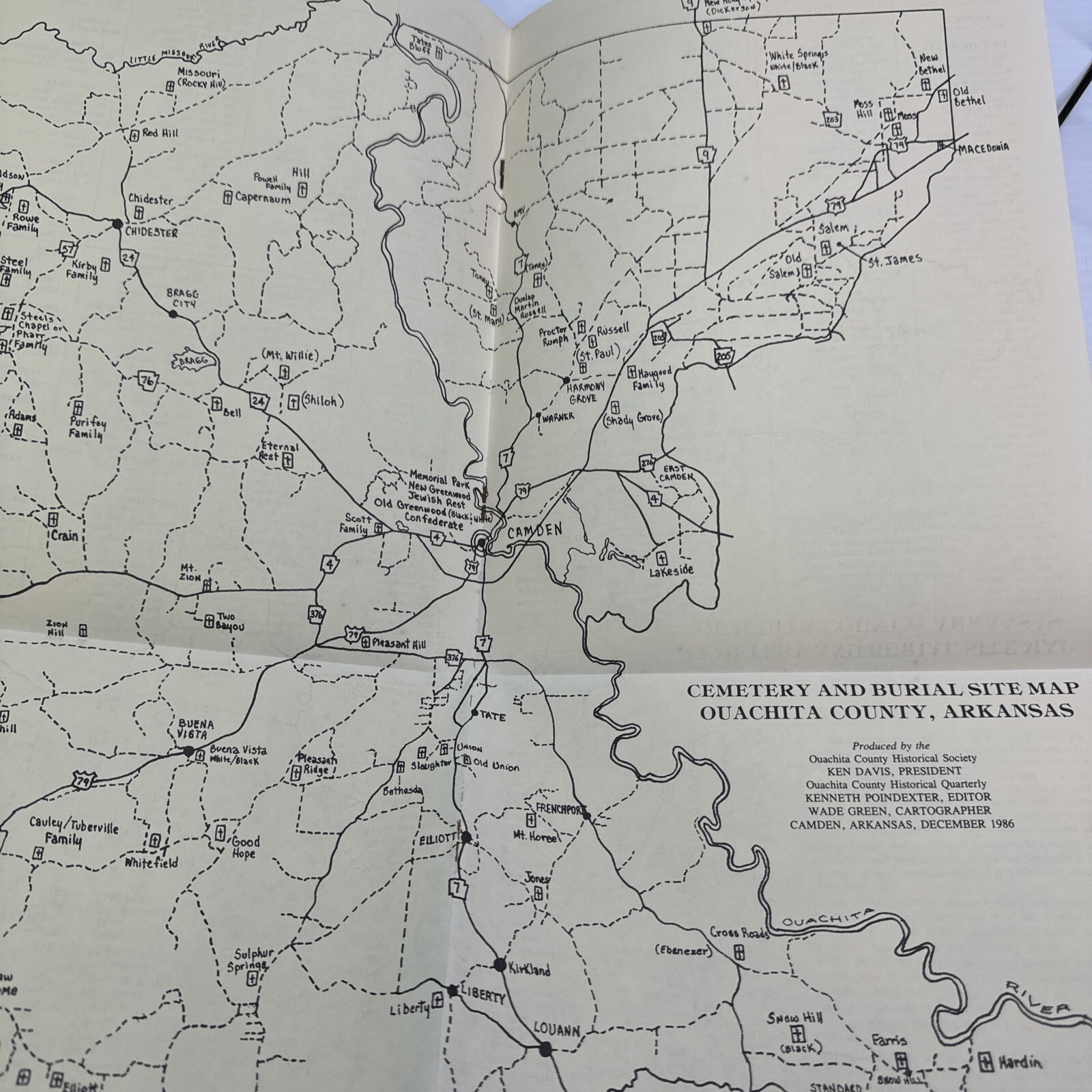 Arkansas Ouachita County Historical Quarterly December 1986 Historical Society