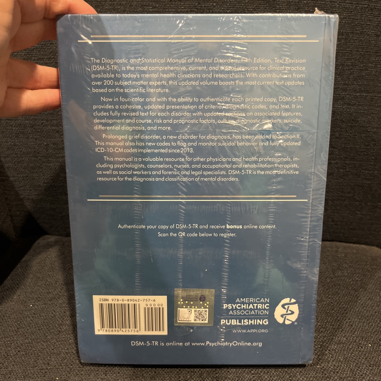 Diagnostic and Statistical Manual of Mental Disorders DSM-5-TR HARDCOVER/Desktop