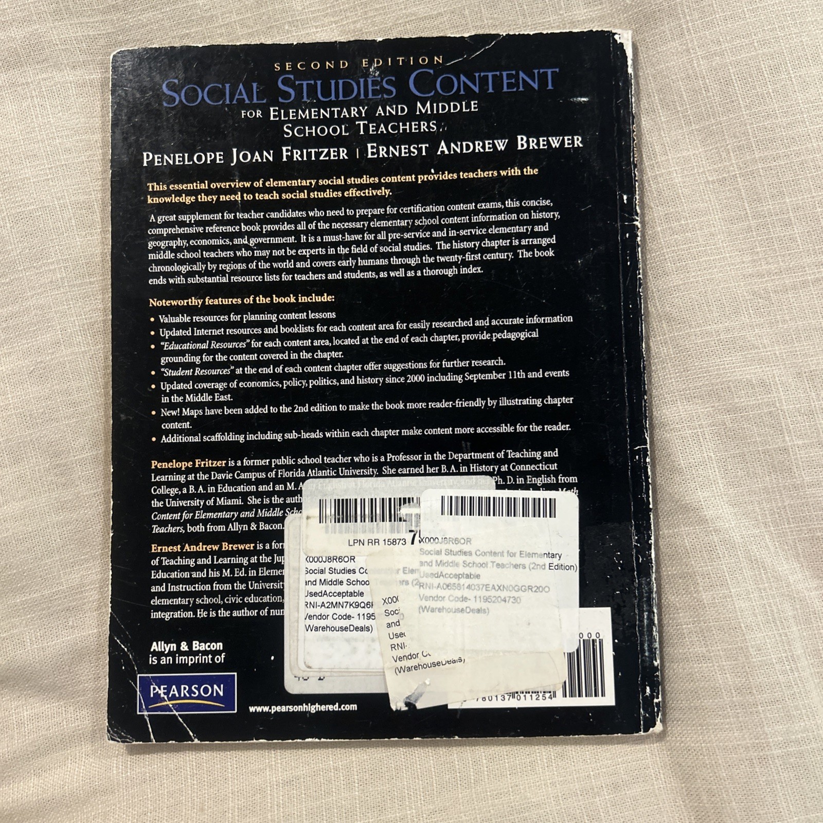 Social Studies Content for Elementary and Middle School Teachers 2nd edition