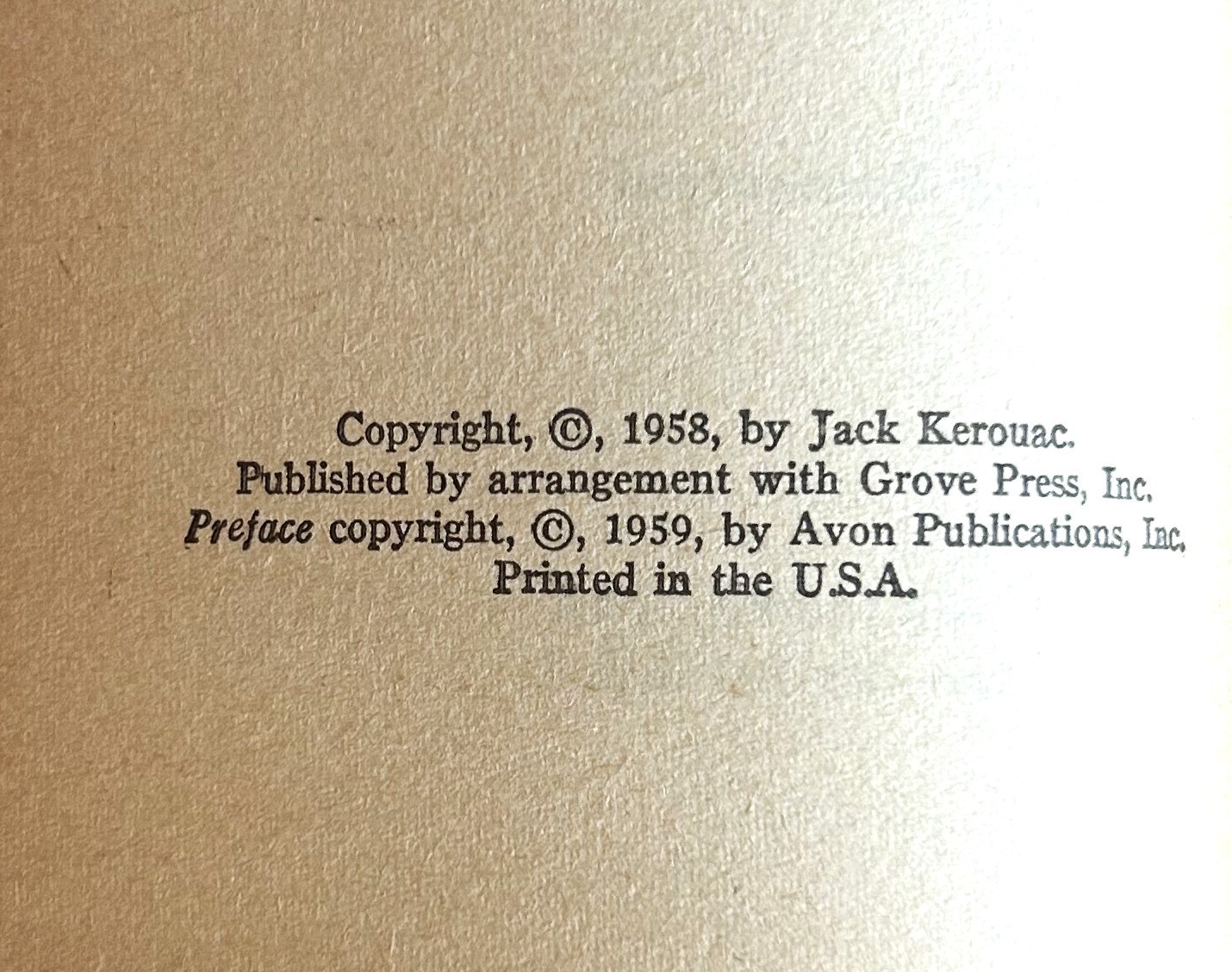 Jack Kerouac – The Subterraneans – 1959 Avon Paperback – Henry Miller Preface