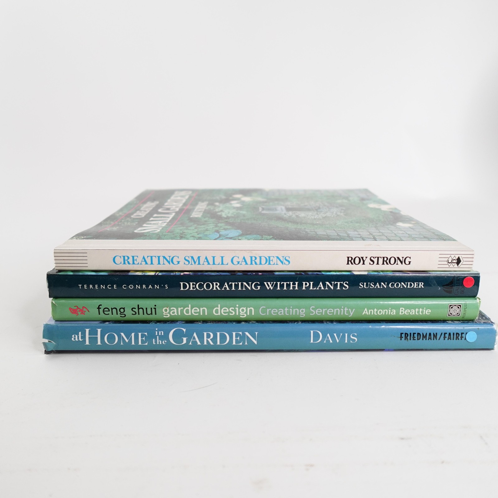 Lot of 4 Garden Design Books Small Gardens Decorating with Plants Feng Shui