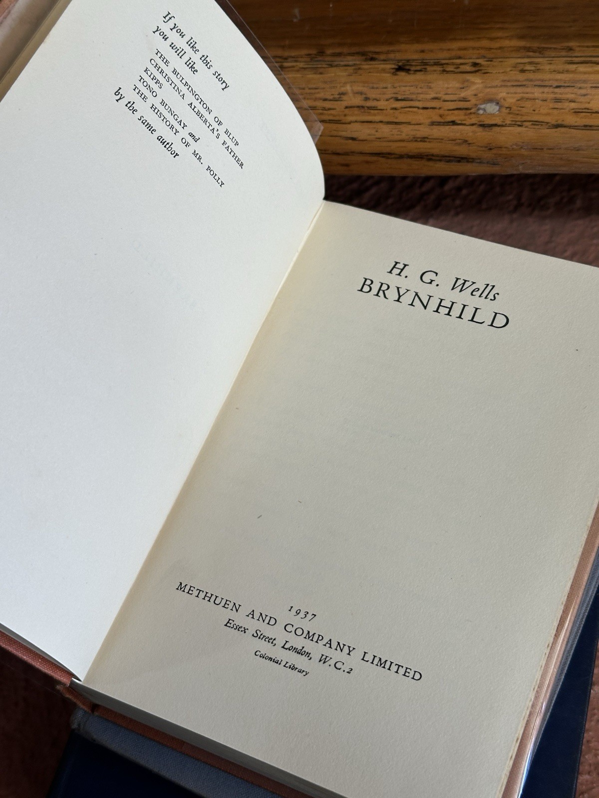 Collection/Job Lot Of Vintage Hardback Books By H.G.Wells