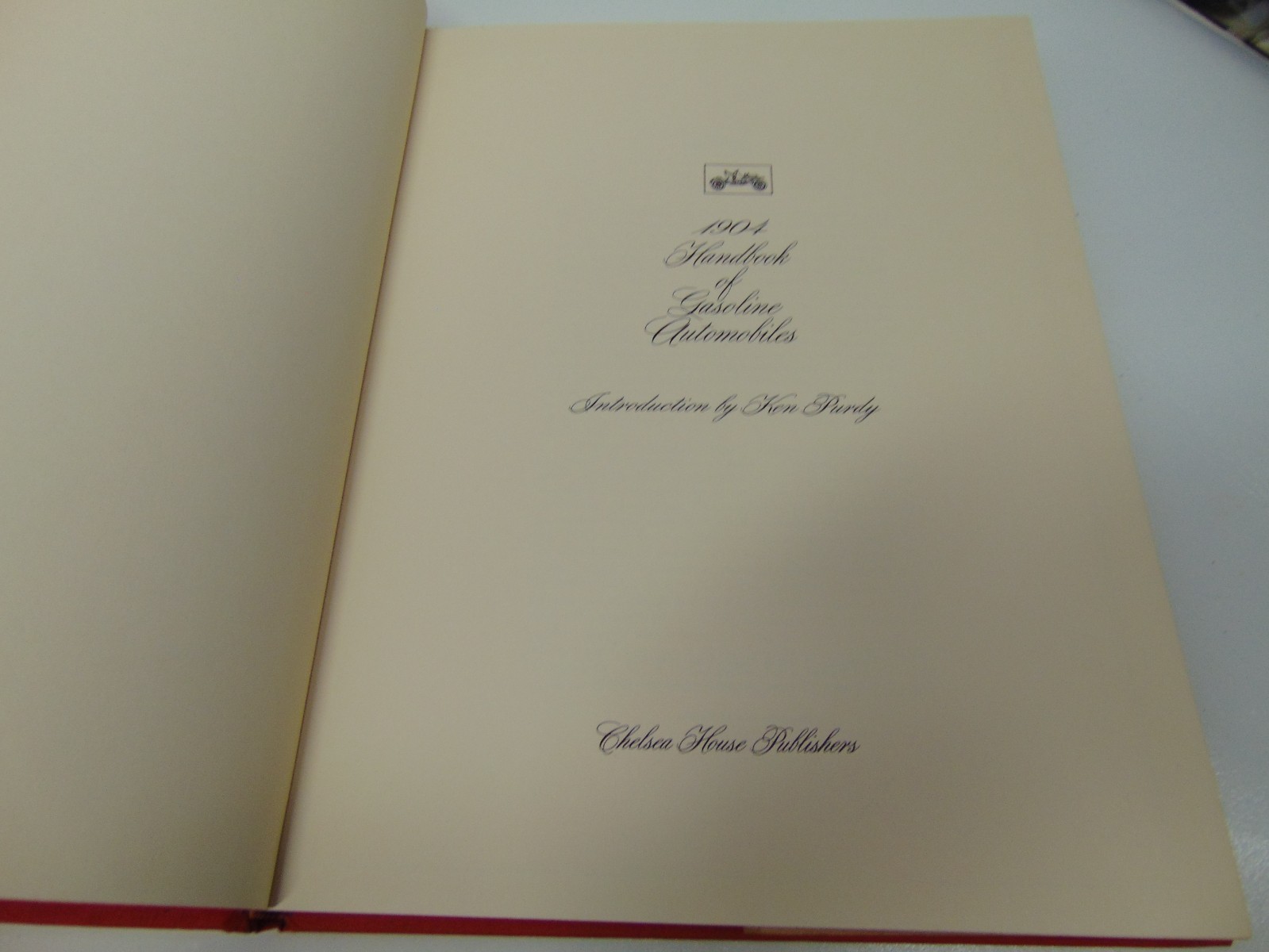 1969 Hardcover book 1904 Gasoline Automobiles with jacket 83 pages Ken Purdy