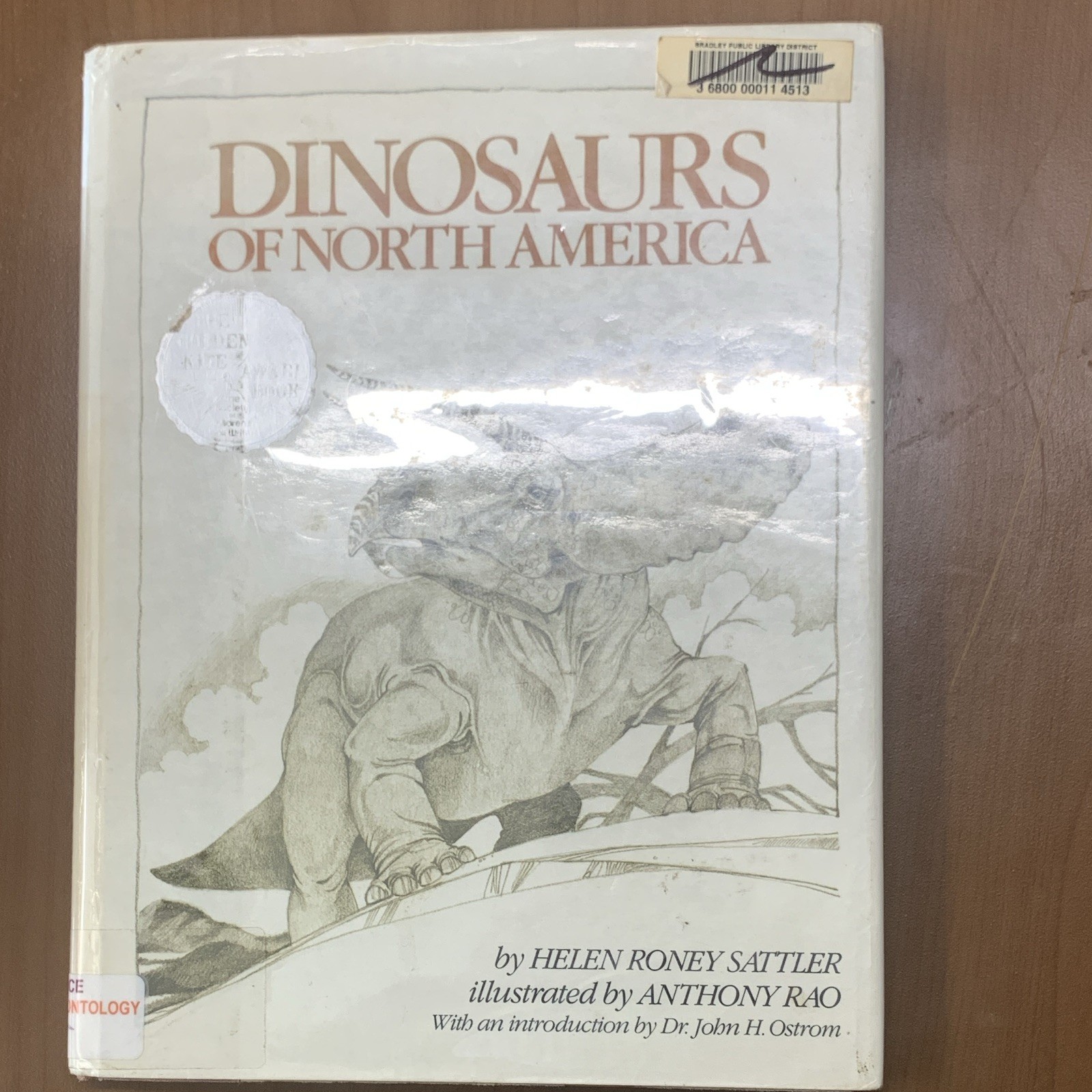 Dinosaurs of North America by Helen Roney Sattler Hardcover 1976 Illustrated