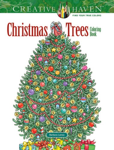 Creative Haven Christmas Trees Coloring Book (Adult Coloring) – VERY GOOD