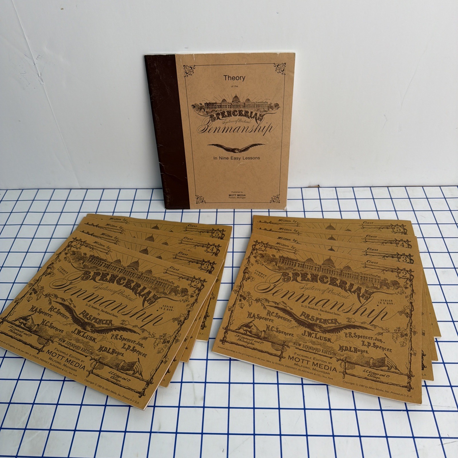 Spencerian System of Practical Penmanship Workbooks 2-5 (2 Sets) and Theory