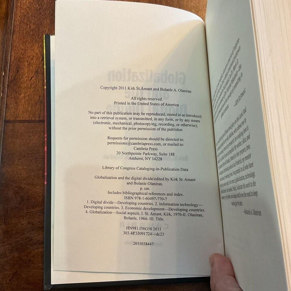 ISBN 978-1-60497-770-7 NEW Globalization And The Digital Divide Amant Olaniran