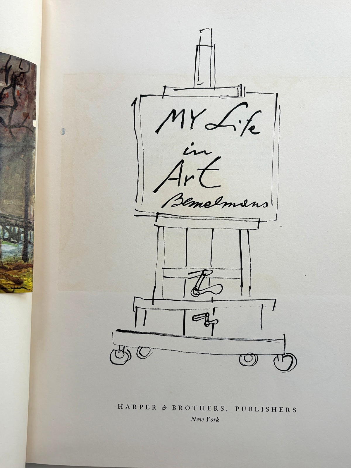 Ludwig Bemelmans: My Life In Art 1958 1st Edition