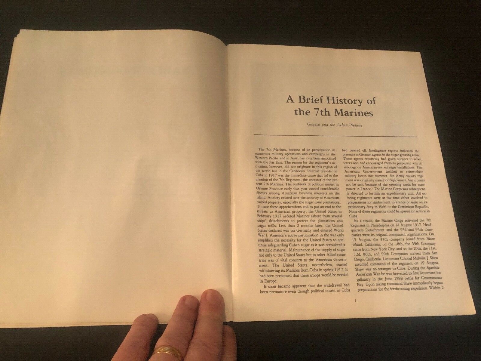 A Brief History Of The 7th Marines James Santelli 1980 83 Pages GOOD
