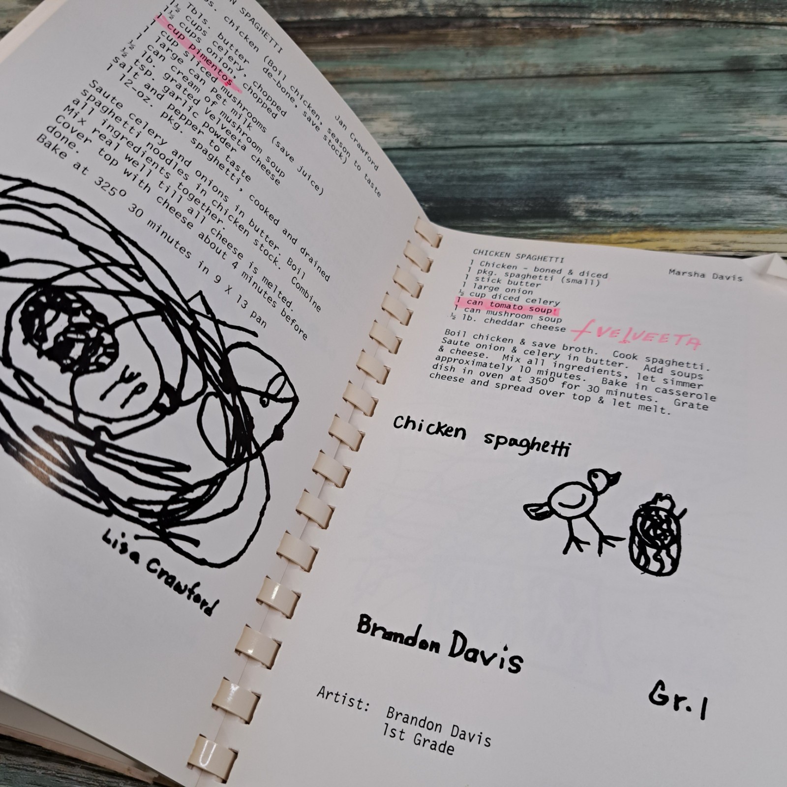 Readin’ Ritin’ and Recipes Book 2 Cullen Grimes Elementary School TX 1986
