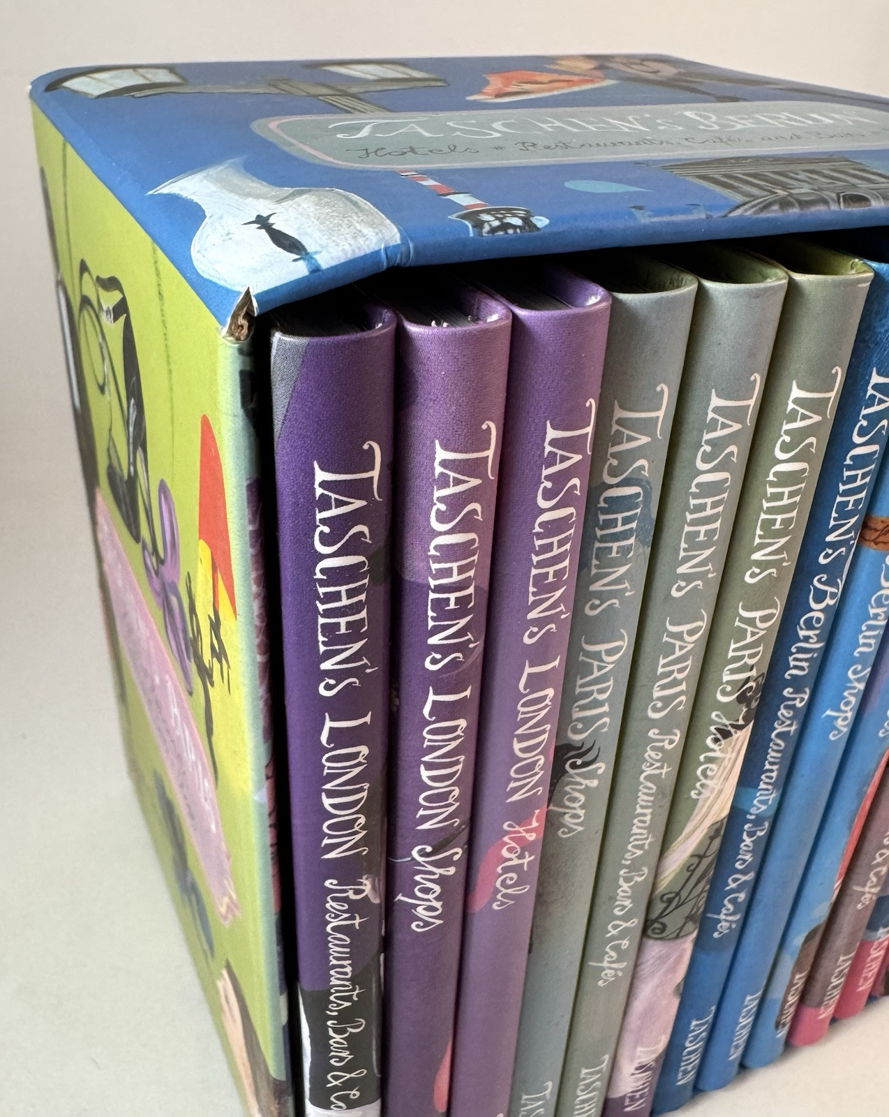 Taschen-12 Book Box Set w/Org Slipcase-Paris London Berlin N.Y.-Travel-RARE