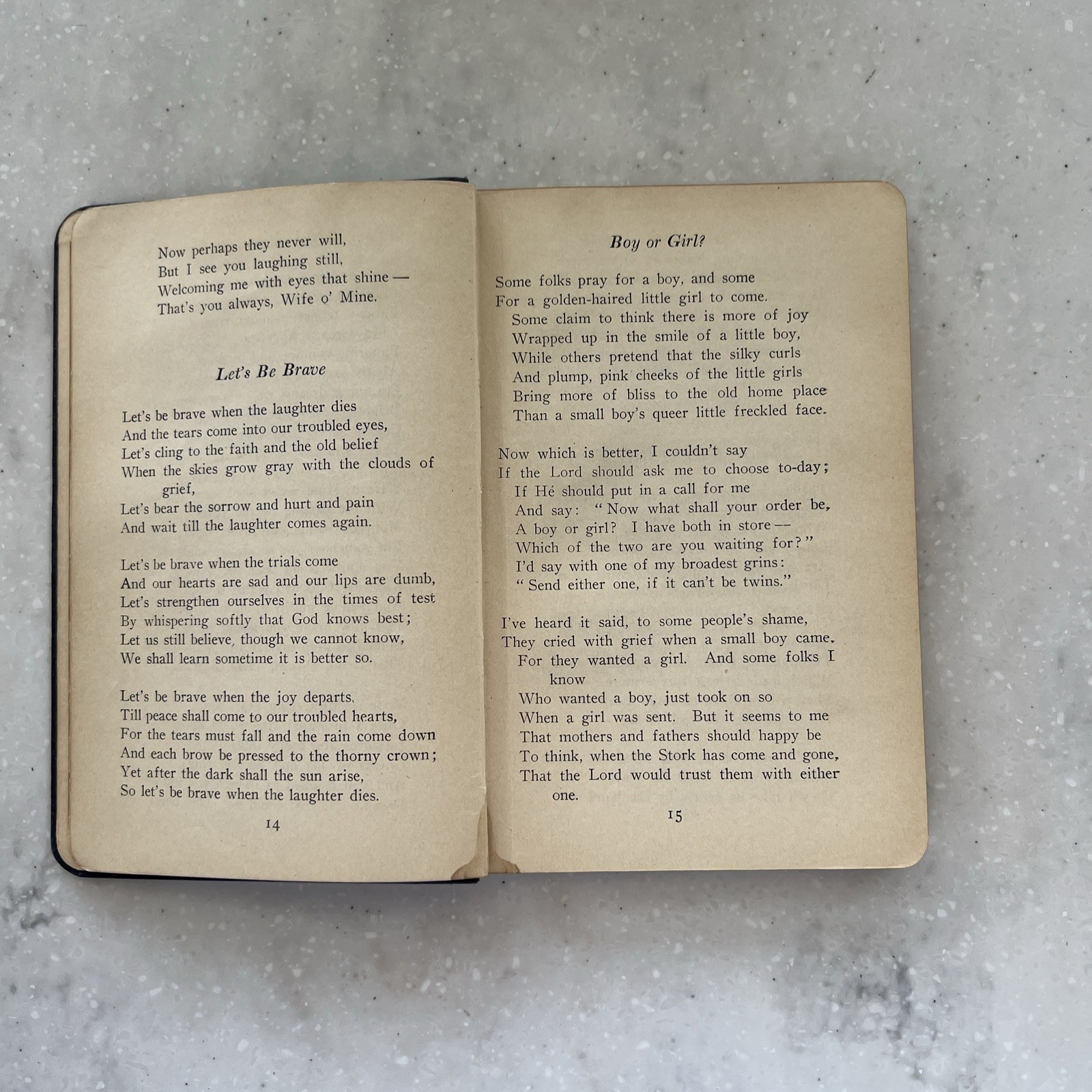 Antique 1923 Faux Leather Bound Ex-library/ The Passing Throng by Edgar A. Guest