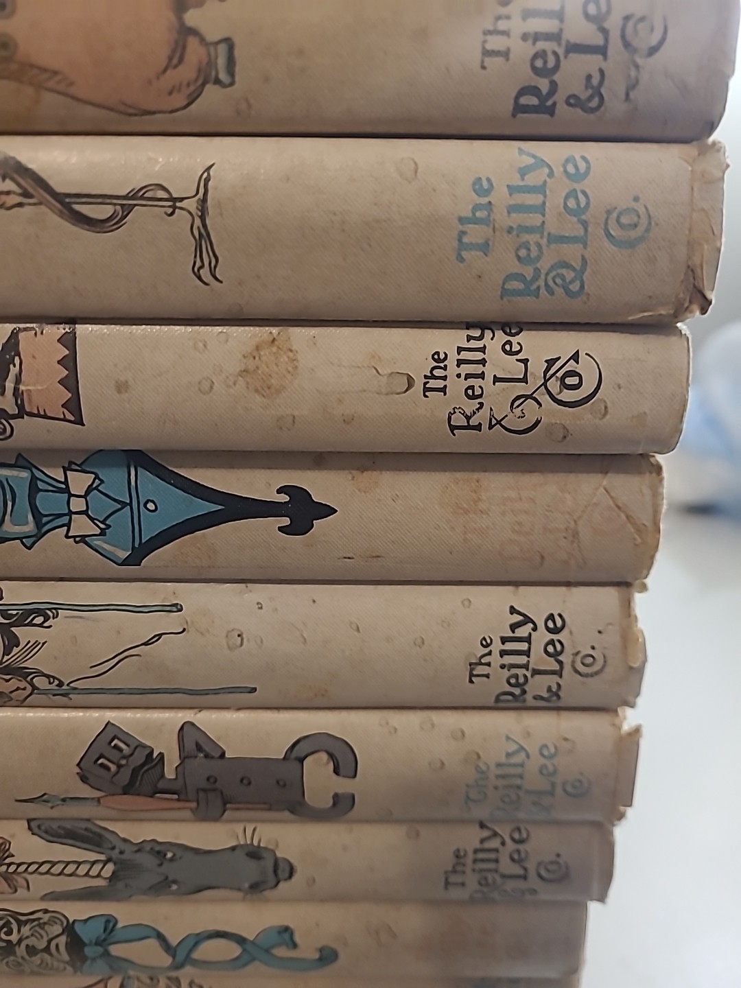 Wizard of OZ L. Frank Baum Book Set Of 12 Hardcover Reilly & Lee 1956