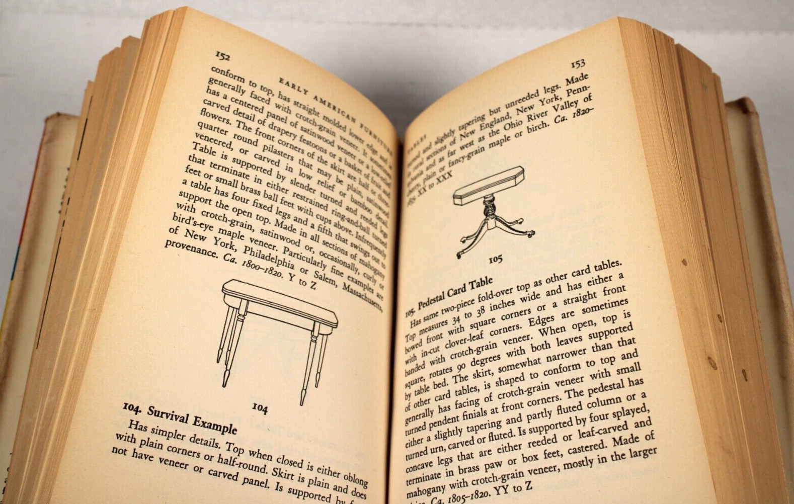 Field Guide to Early American Furniture 1951 Thomas H. Ormsbee 464 pages