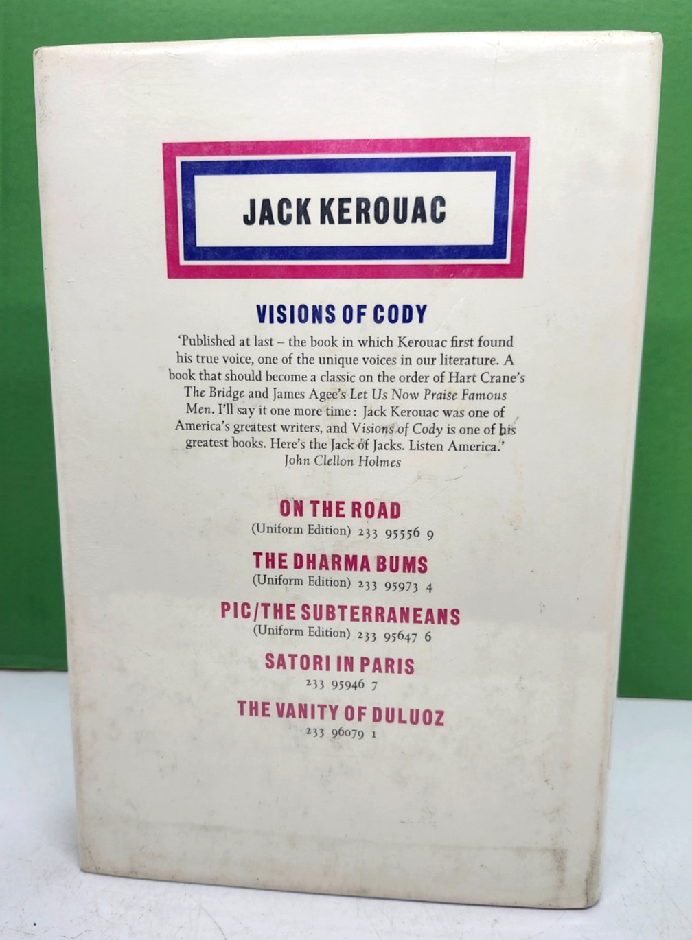 Visions of Cody by Jack Kerouac Intro by Allen Ginsberg Ex Library Good